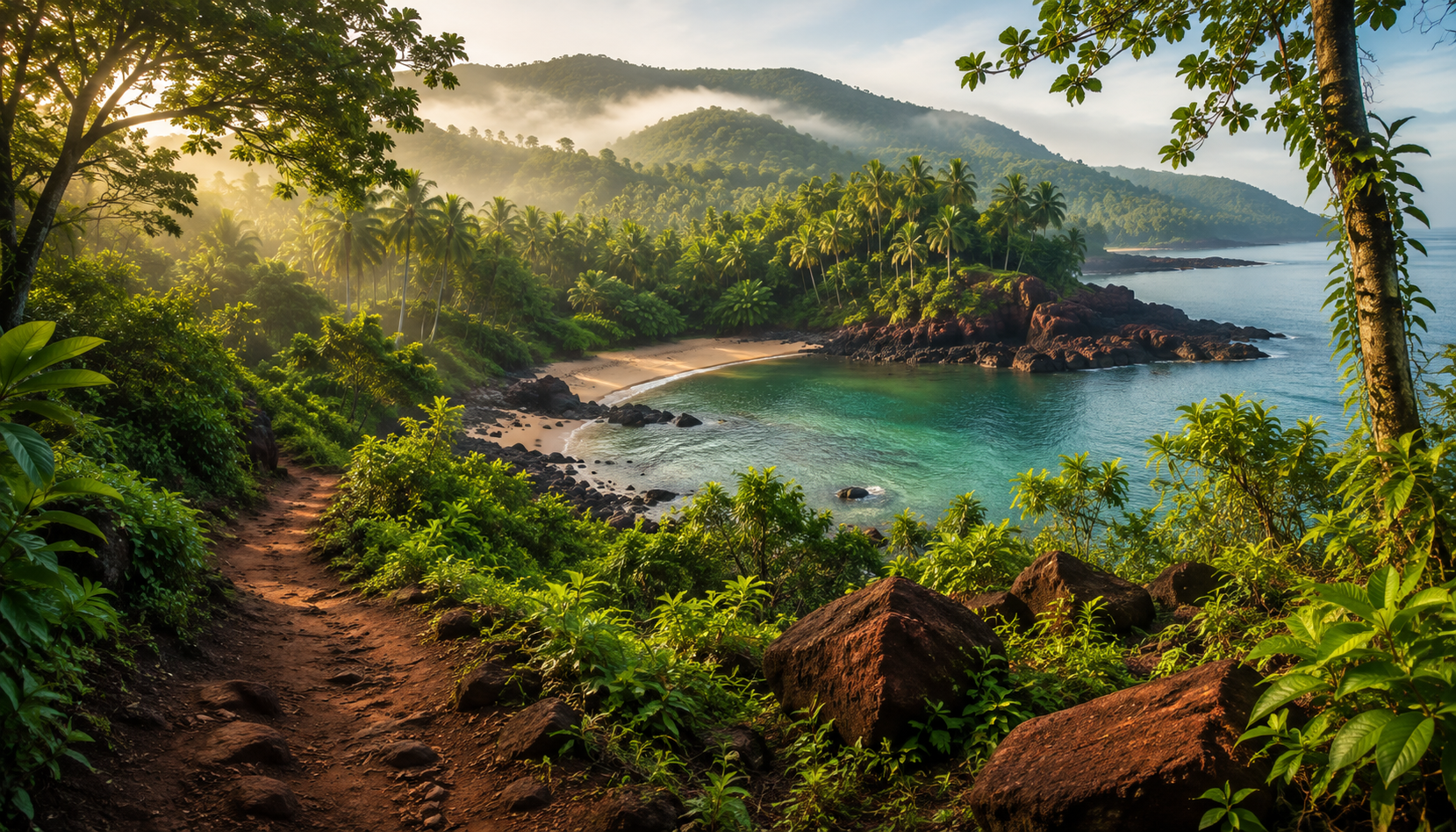 A secluded hidden place along the Konkan coast